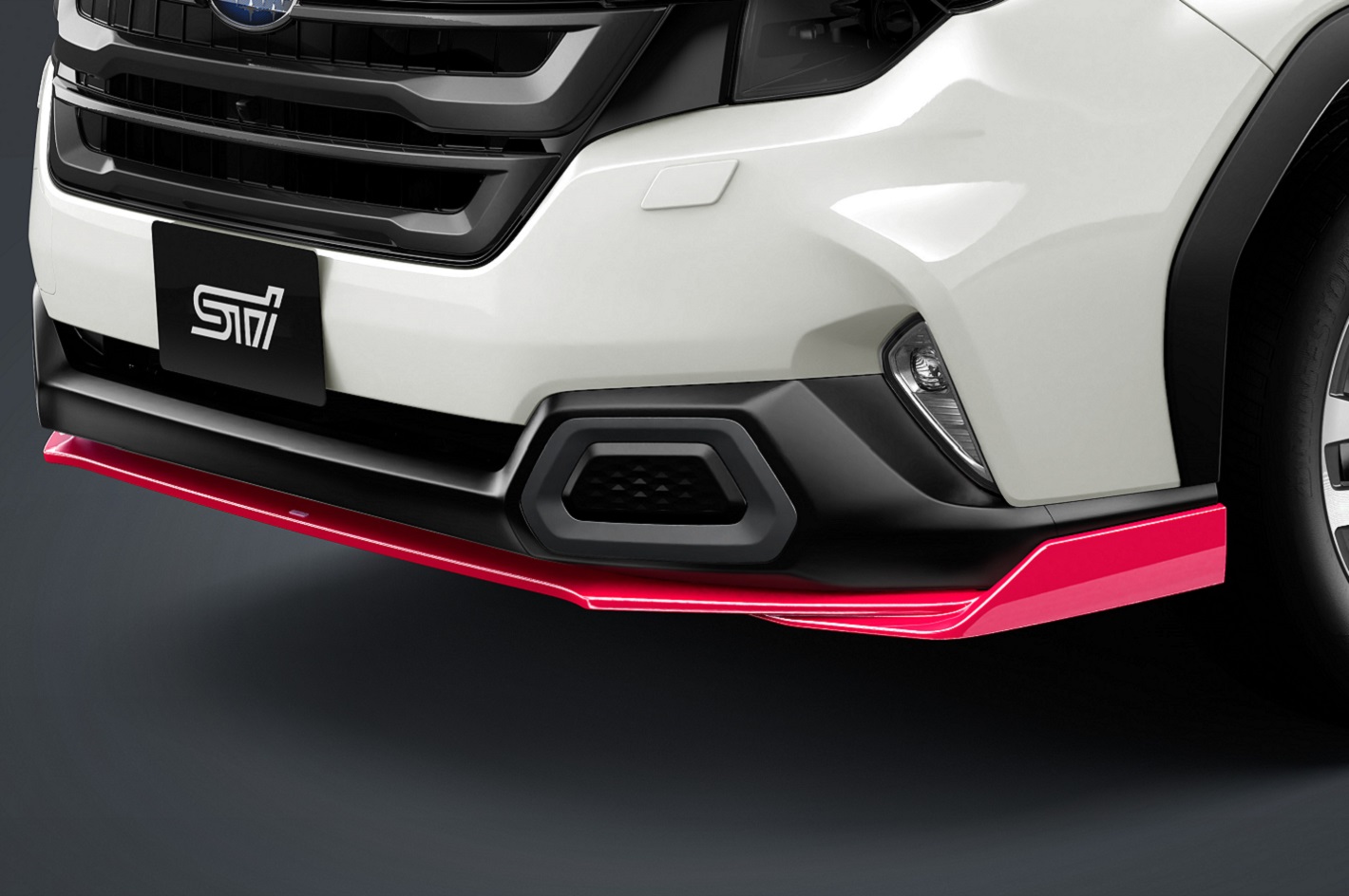 フロントアンダースポイラー（チェリーレッド）：FORESTER（SL